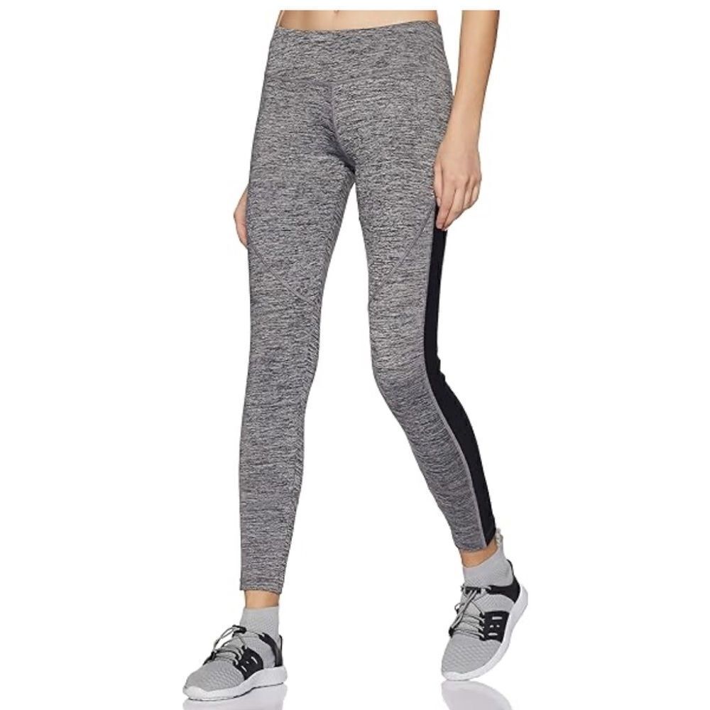 Grey Space Dye Athletic Leggings XS